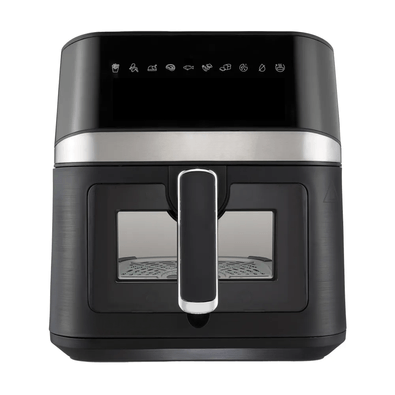 Freidora Aire Digital Ventana Vidrio Capacidad 6 Litros Negra