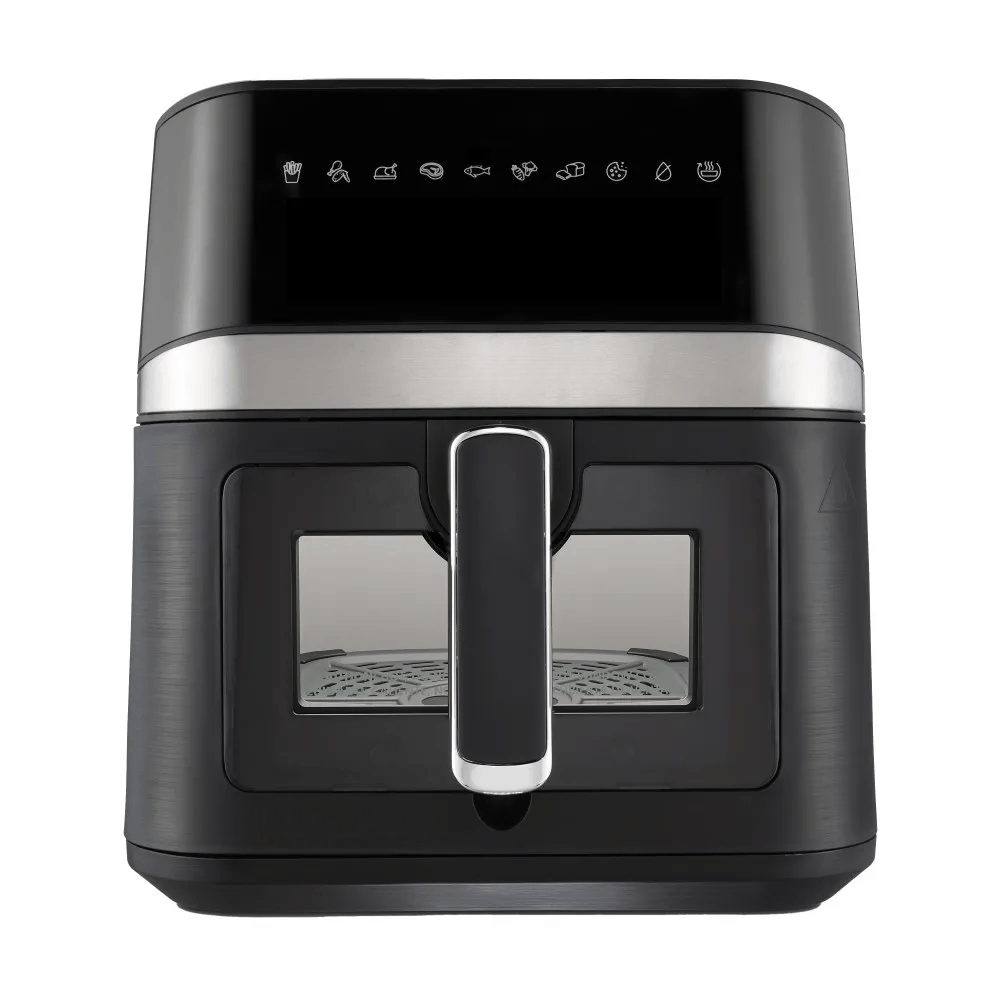 Freidora Aire Digital Ventana Vidrio Capacidad 6 Litros Negra