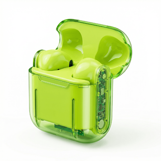 Audífonos Inalámbricos F-90 – Diseño Moderno, Sonido de Alta Fidelidad y Conexión Estable verde