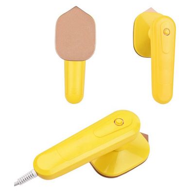 Mini Plancha Electrica Vapor Portatil 150C Compacta Uso Rapido Amarillo