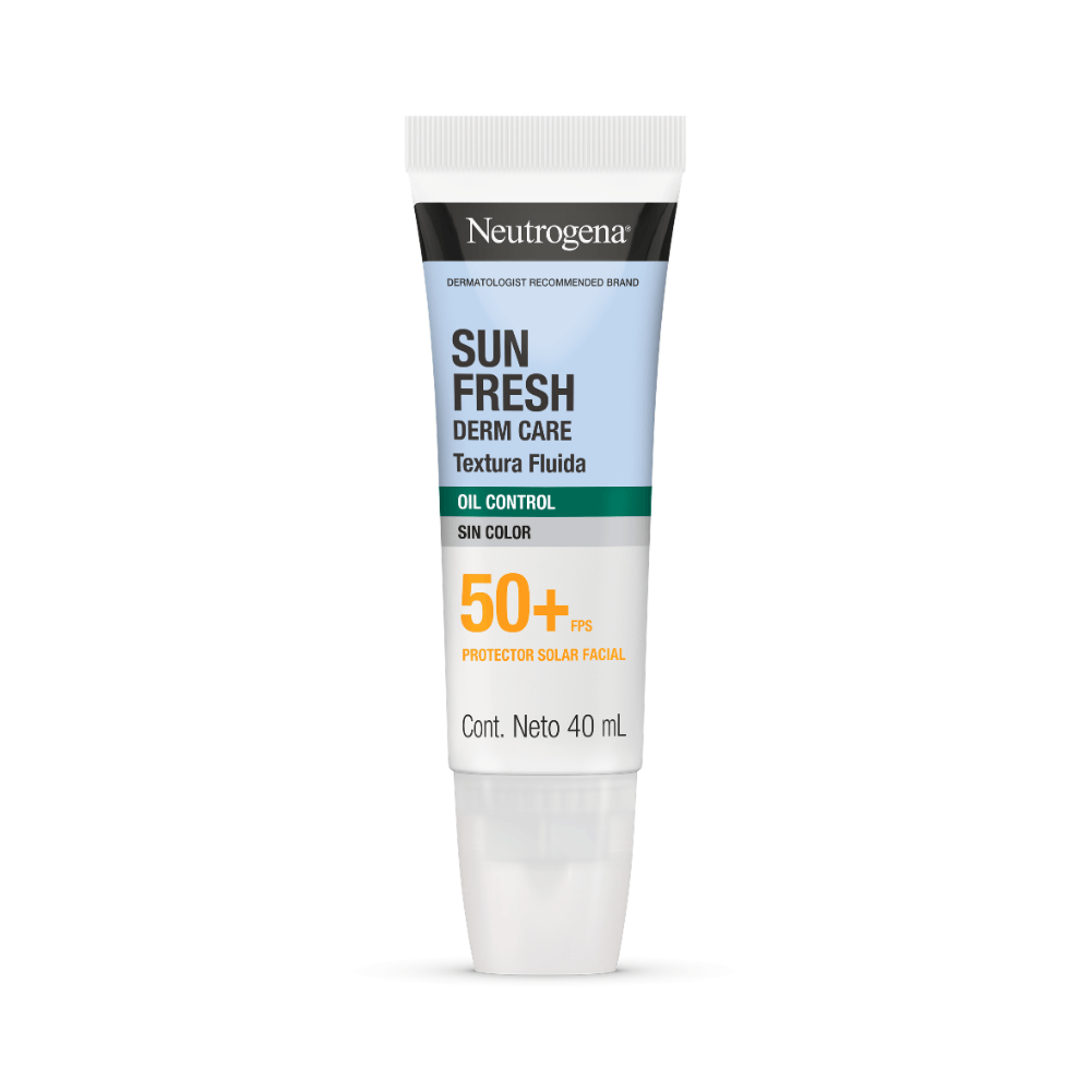 Protector Solar Facial Sun Fresh Derm Care Oil Control Fluido - Neutrogena