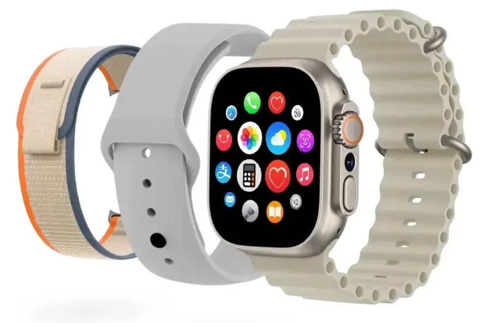 Smartwatch Mobulaa Tel 1 Sim 3 Correas 49mm Bluetooth 5.3 Tik Tok Naranja