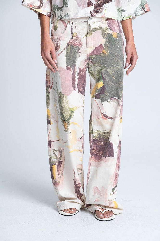 Pantalon Largo Estampado Straight (Recto) ARKITECT