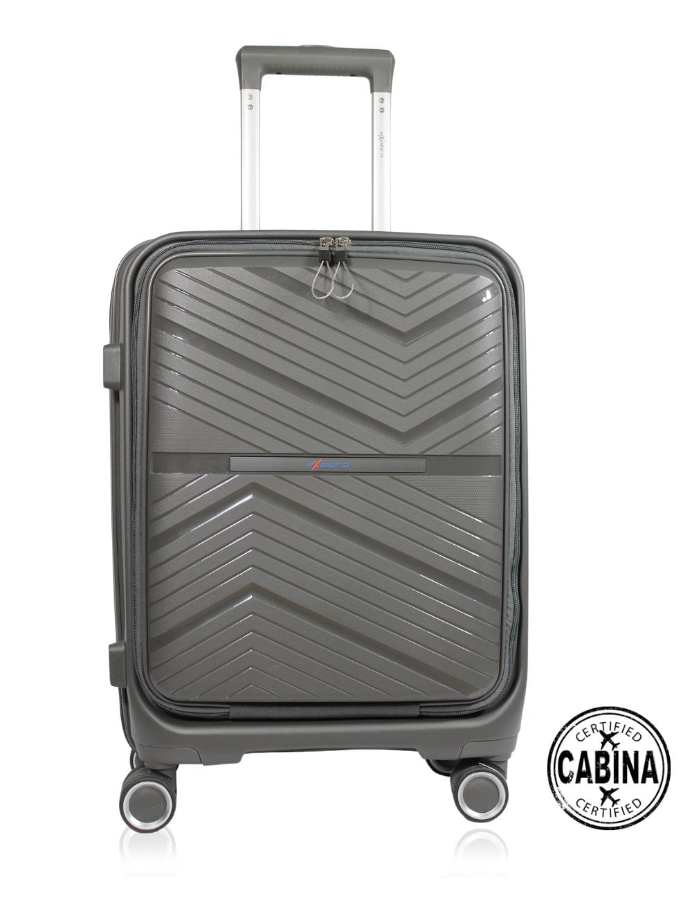 Maleta de Viaje Para Cabina Rigida Canguro Gris