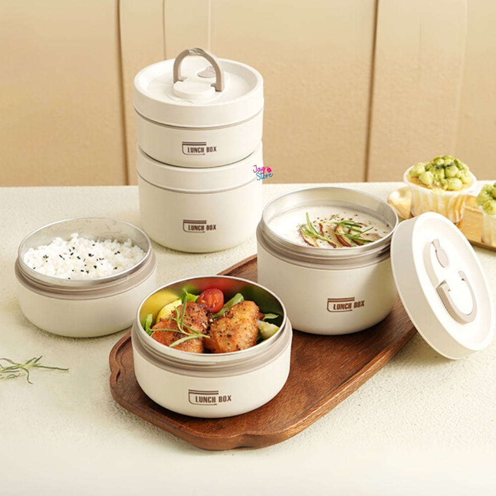Lonchera Termica Portacomidas Recipientes Comida Lunch Box