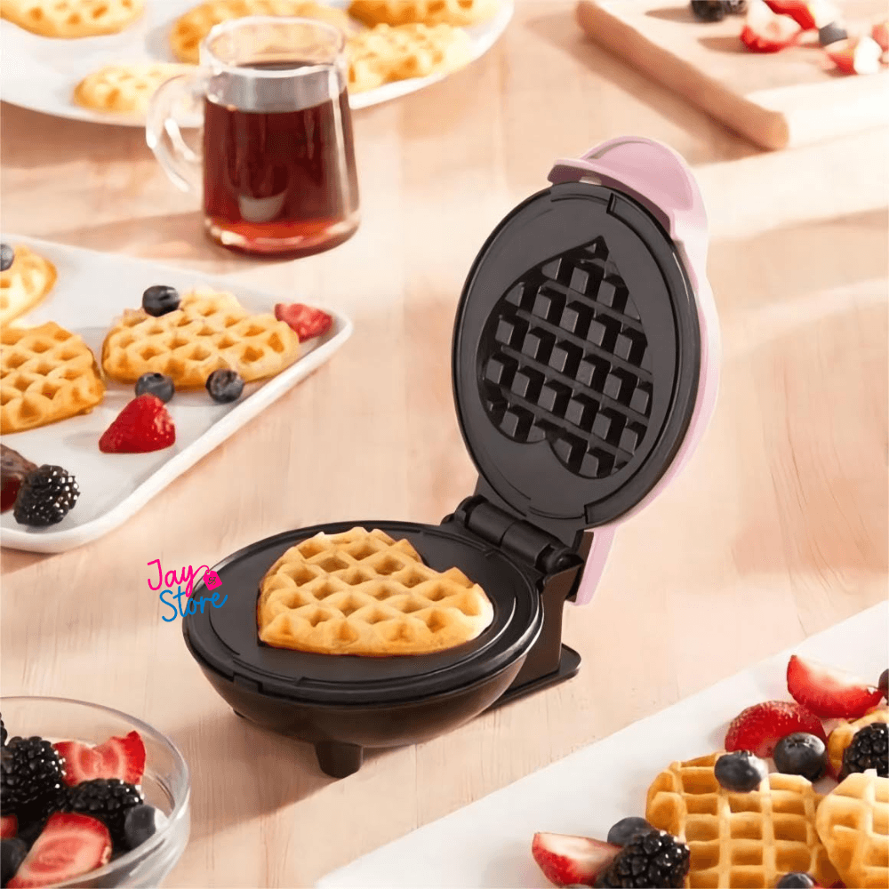 Waflera Electrica En Forma Corazón Antiadherente Pancakes