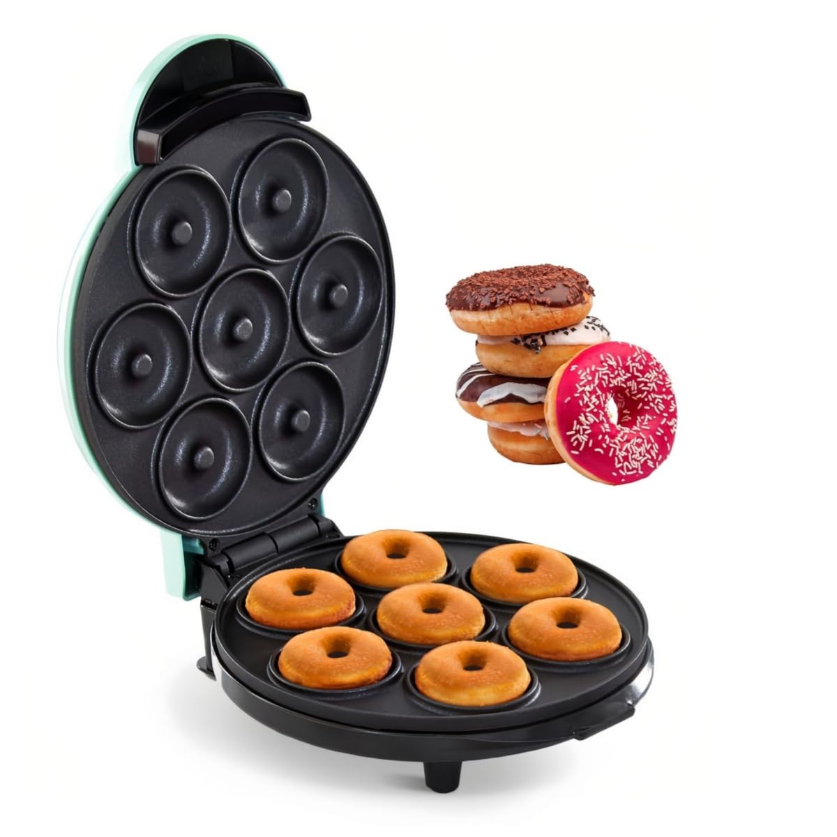 Maquina Para Hacer Donas Eléctrica Antiadherente Hace 7 Donas