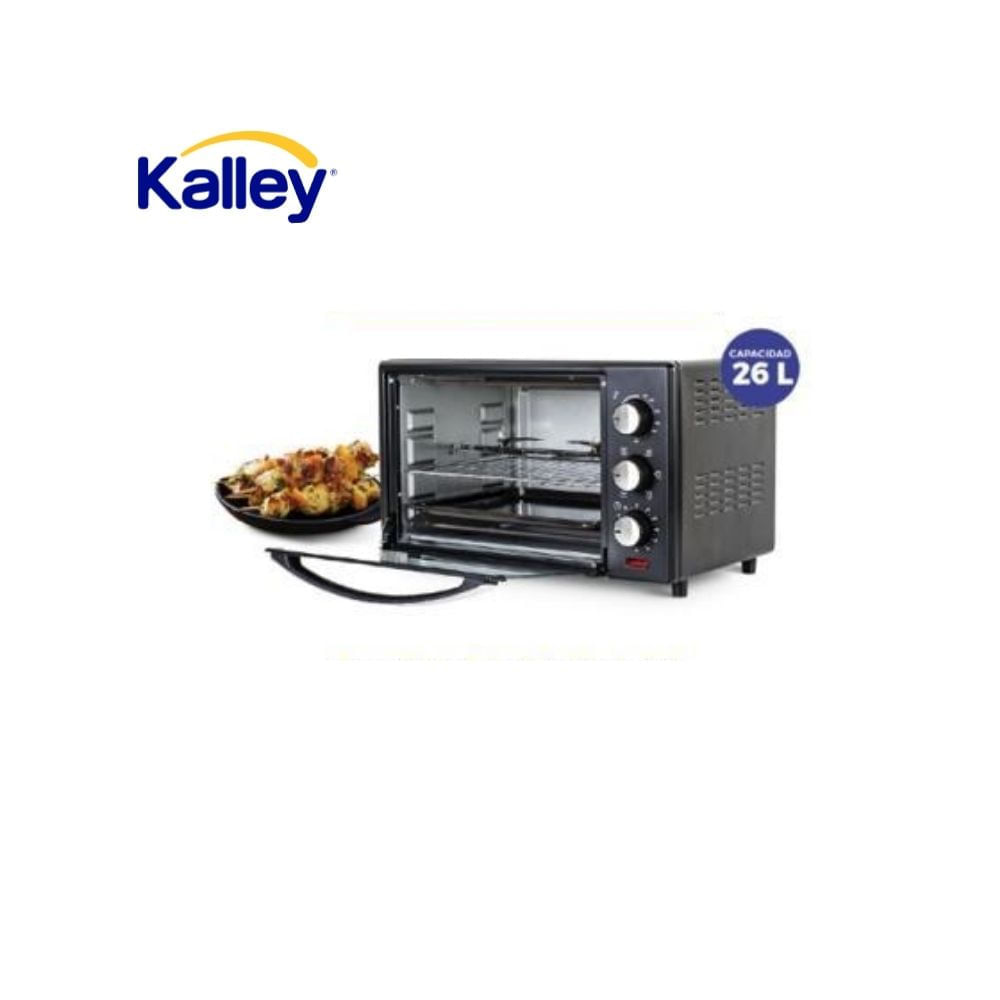 Horno Eléctrico Kalley 26L – 30L 1500W Funciones de Asado, Gratinar y Horneado