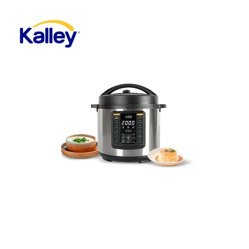 Olla a Presión Eléctrica Kalley 5.5L Multifuncional Acero Inoxidable
