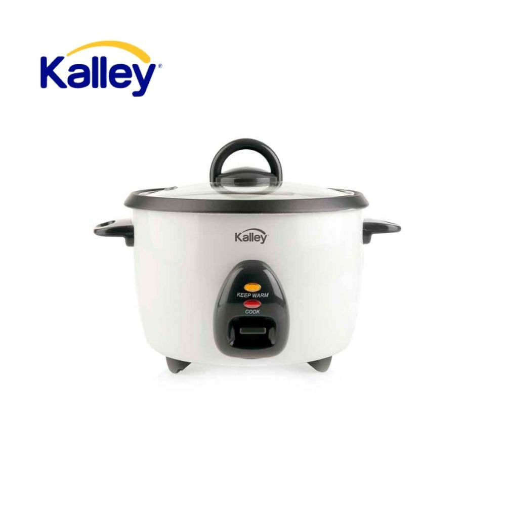 Olla Arrocera Eléctrica Kalley 1 Litro 5 Tazas Antiadherente con Tapa Vidrio