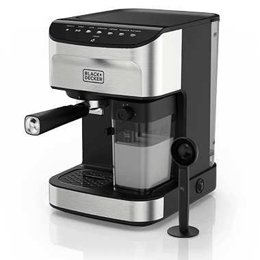 Máquina espresso Black+Decker cafecrema 20 Bares de Presión EM0412-1SDLA