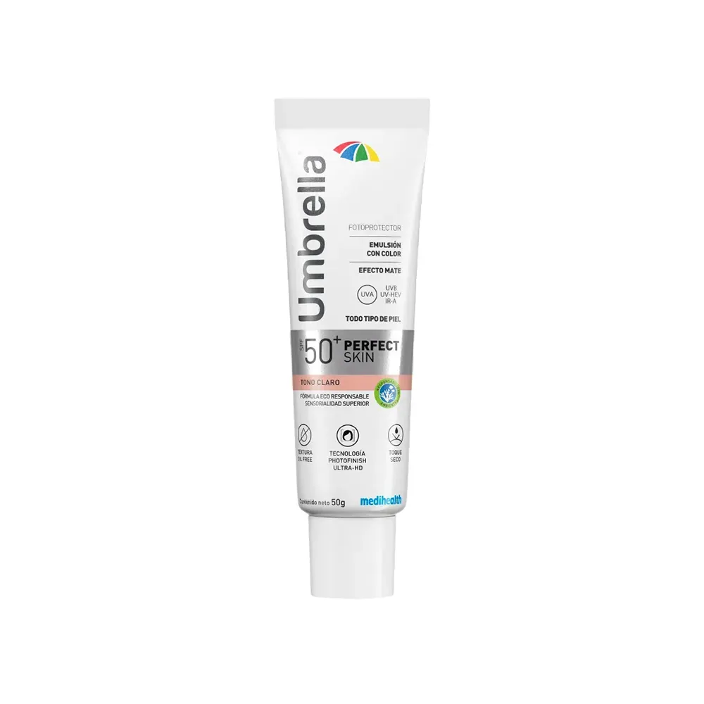 Medihealth Umbrella Fotoprotector SPF50+ Perfect Skin Tono Claro x 50 g