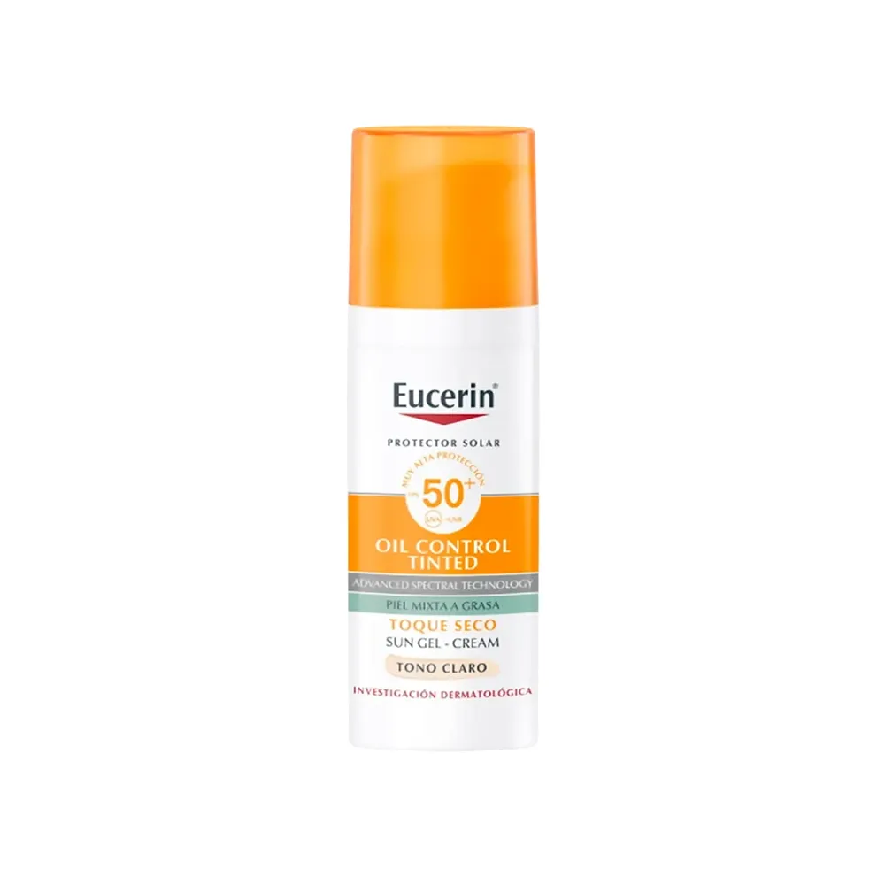 Eucerin Protector Solar Oil Control Toque Seco Tono Claro x 50 ml