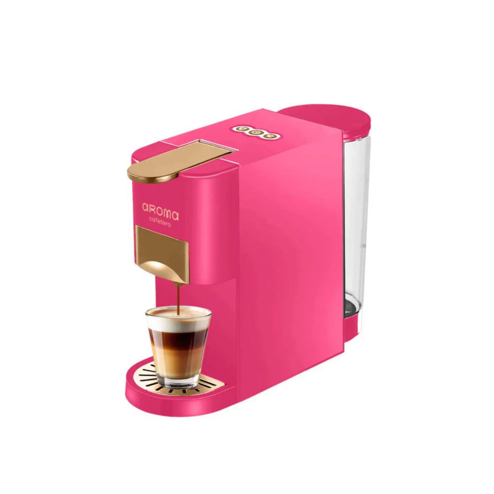 Cafetera AROMA CAFETERO Híbrida,Café Molino, Rosa  Rosa MAQCMH8SR