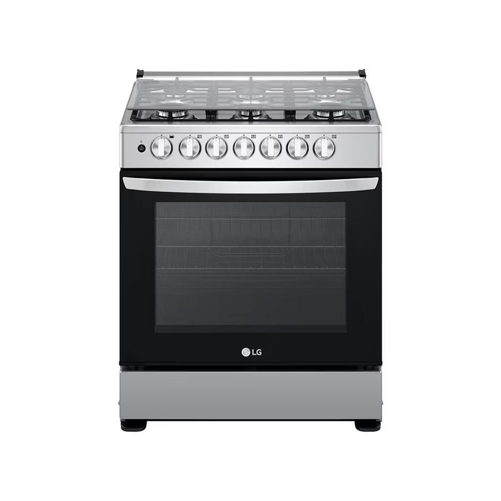Estufa LG146L 5 Quemadores Freidora de Aire y Horno 5.8 pies InstaView LRGL5847S.BSTFLGC