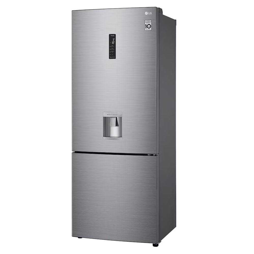 Nevera LG 461L Congelador superior Multi Air Flow DoorCooling+ Disp. agua GB45SPP.APZCCLM