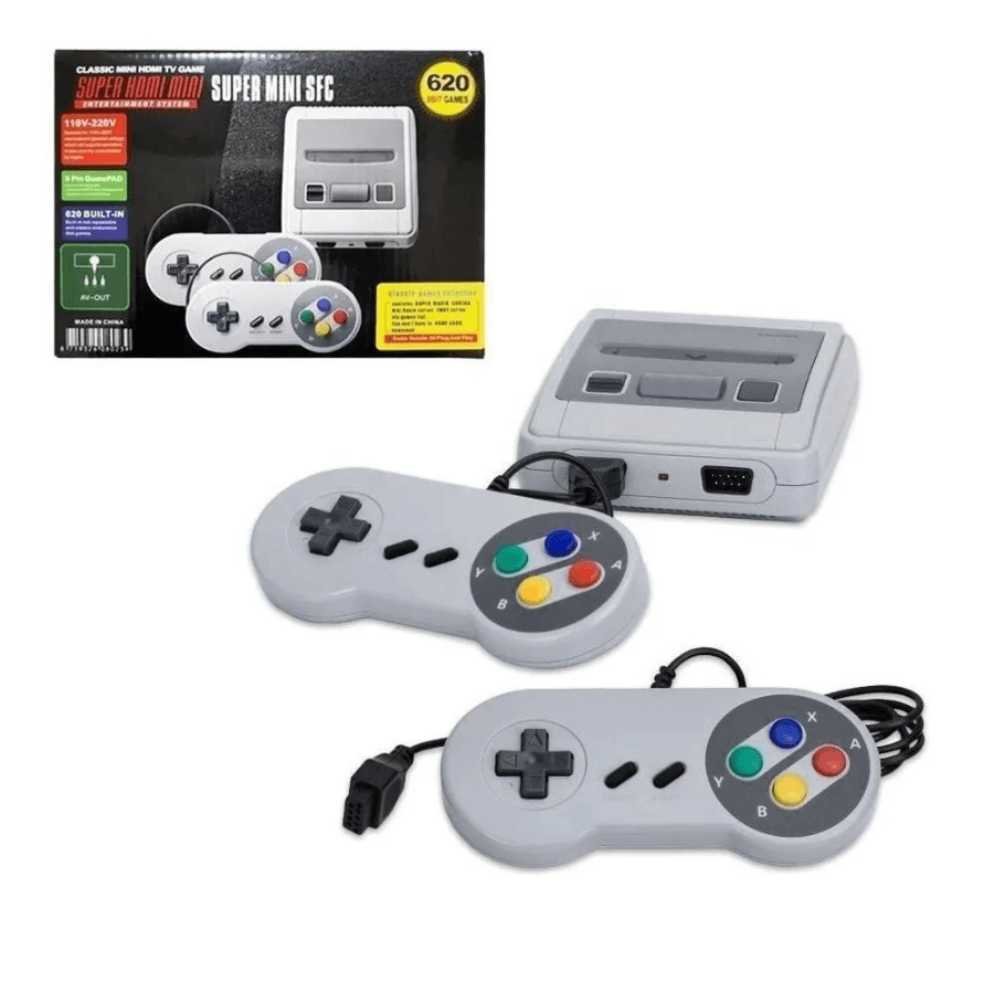 Consola De Videojuegos Portatil Retro Con Control Adicional Dos Jugadores Juegos Clasicos