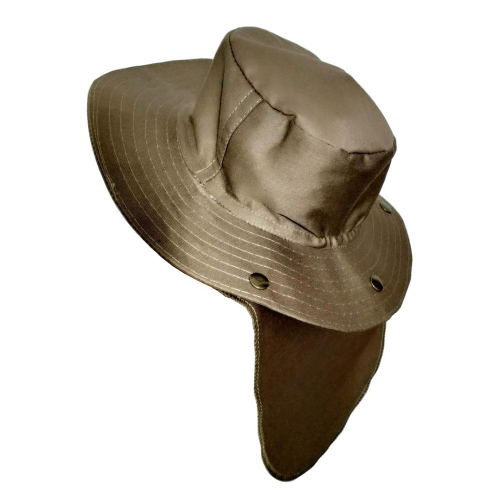 Sombrero Pescador Pesquero Safari Cuello Solapa Deporte