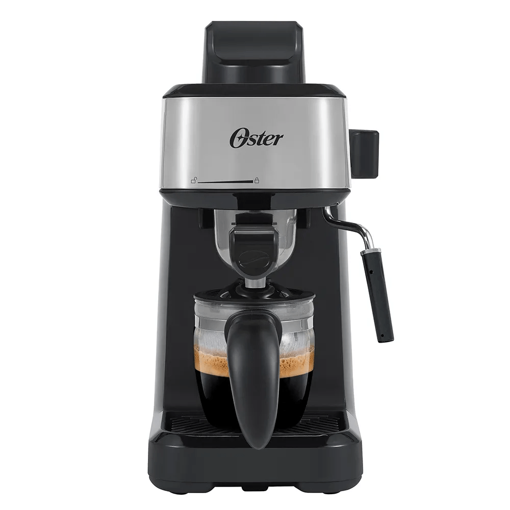 Cafetera Espresso Oster 1.5 L Ref. BVSTEM3300 15 Bares de Presión, Vaporizador y Portafiltro Profesional