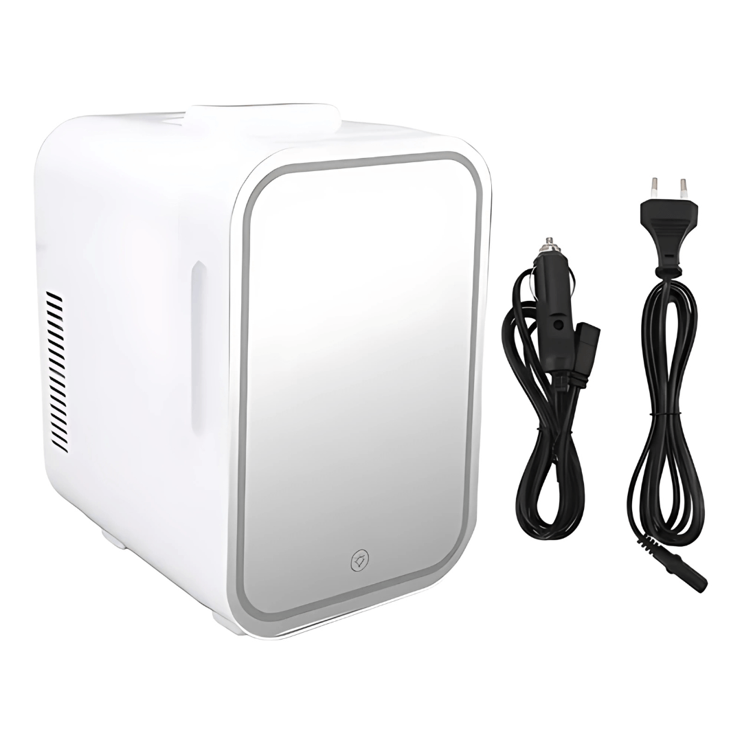 Mini Nevera Refrigerador Capacidad 4L Espejo Color Blanco