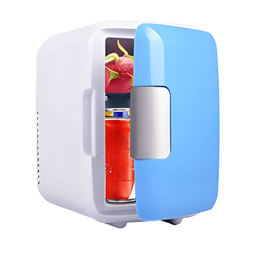 Mini Nevera Portatil Enfriamiento Bebidas Espacios Reducidos Azul