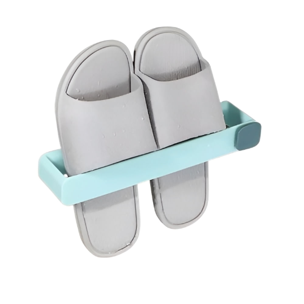 Organizador Chanclas Zapatero Adhesivo Soporte Bano Practico Azul Claro