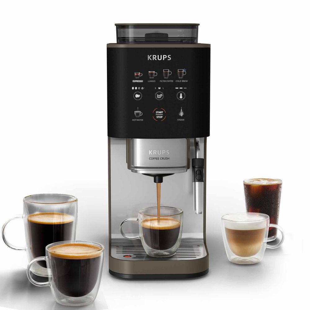 Cafetera automática compacta KRUPS  KRUPS 3 Tazas Gris 8010001512