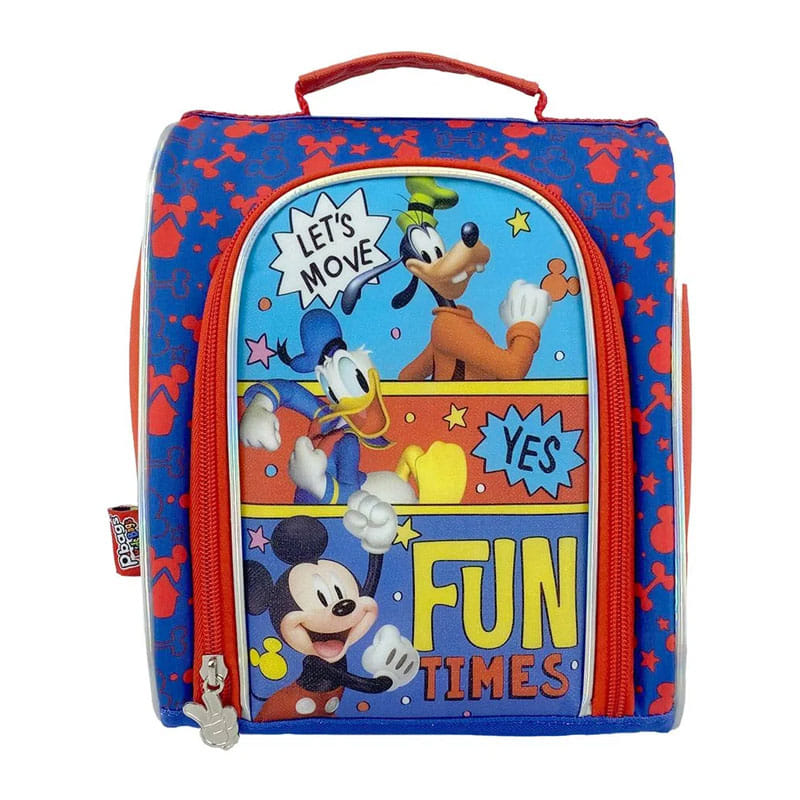 LONCHERA VERTICAL PARA NIÑO MICKEY, DONALD Y GOOFY DISNEY