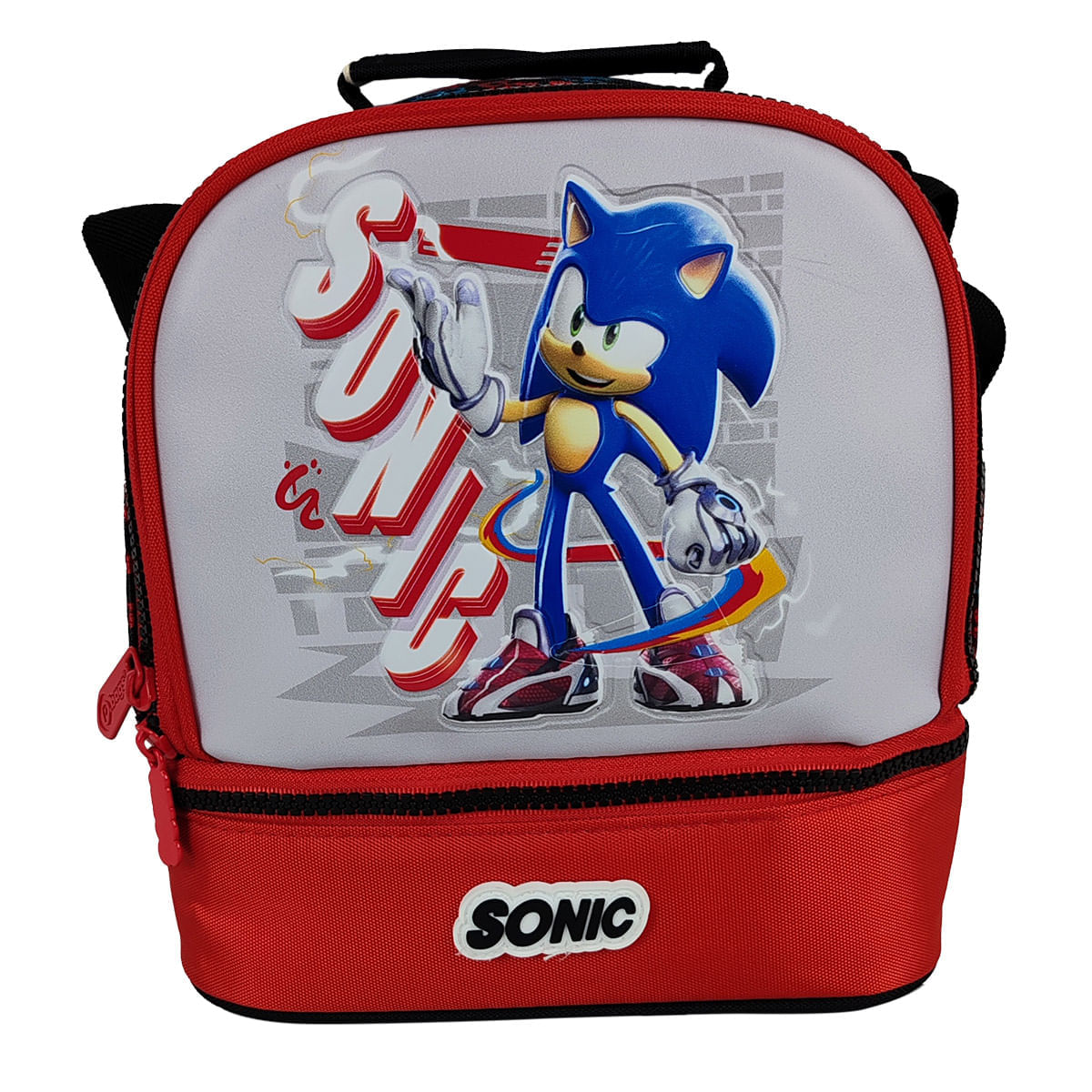 Lonchera  Sonic Prime Gris Premium