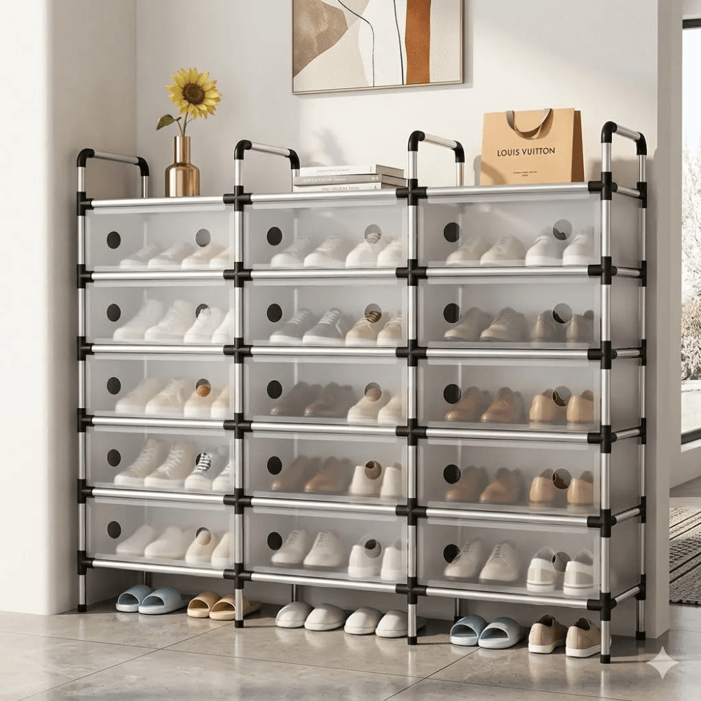 Estante Zapatos Organizador Zapatero Metálico 3 Niveles