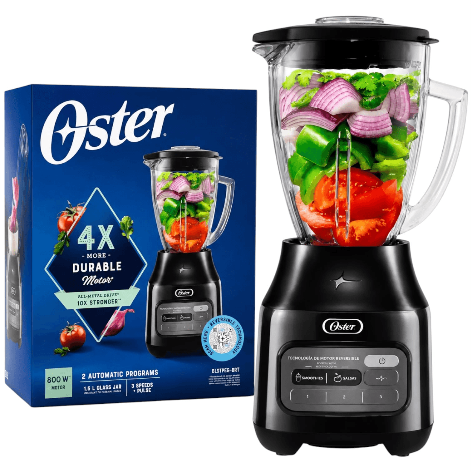 Licuadora Multifuncional Oster Tecnología Reversible 800W