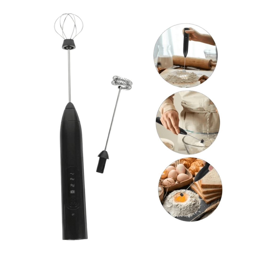 Mezclador Batidor Electrico Recargable Espumador Leche Portatil Usb