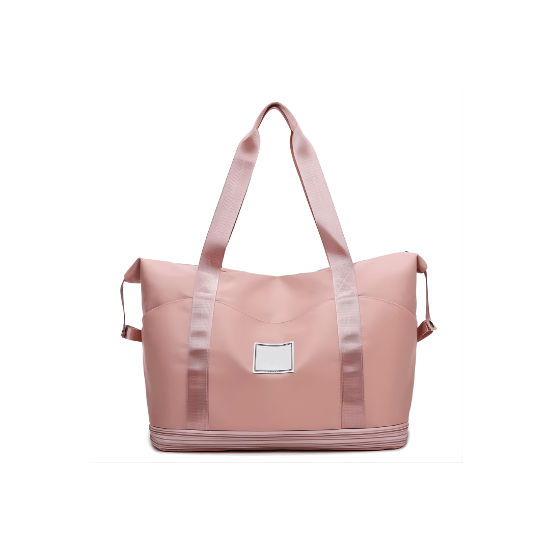 Bolso Viajero Unisex Grande Liviano Bolsillo Frontal Multiproposito Rosa
