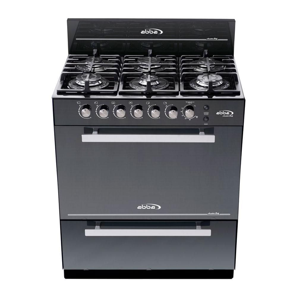 Estufa de Piso Abba Master Chef Horno Gratinador Gas Natural 6 Puestos RG8033N GT