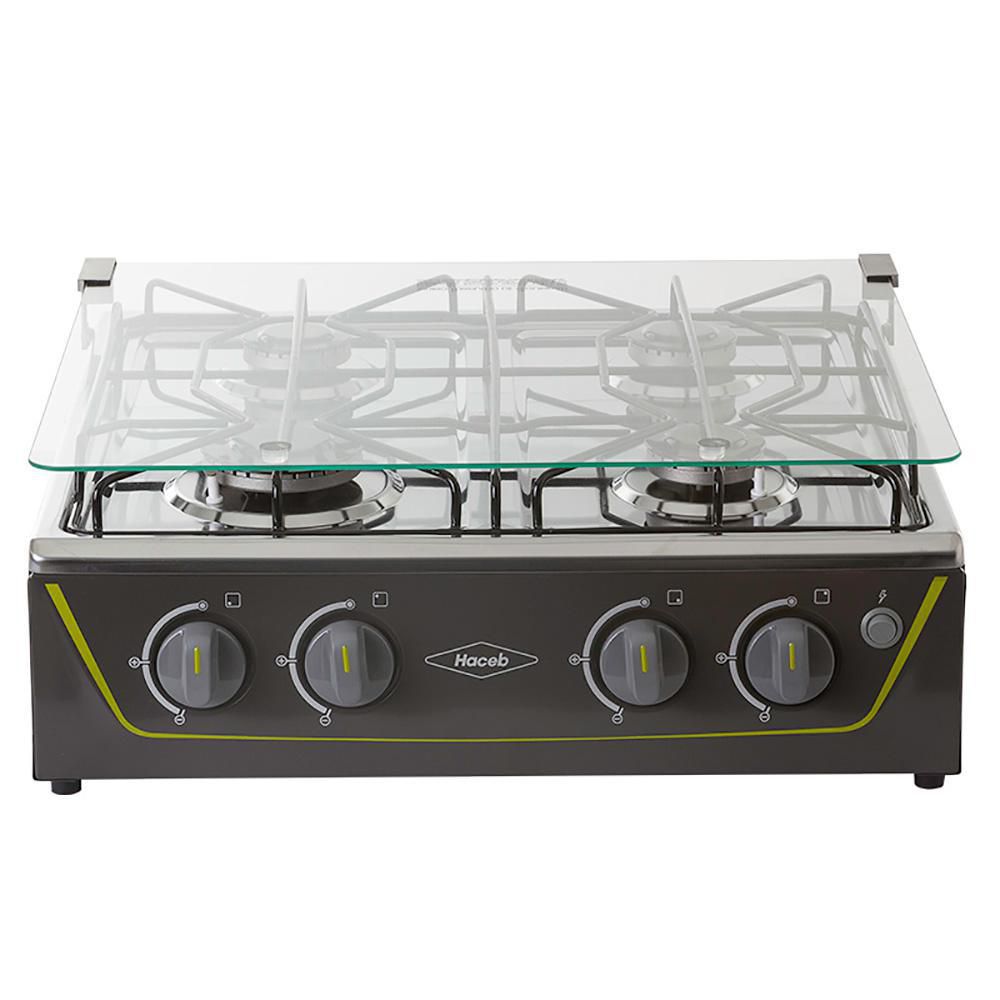 Estufa De Mesa Avellana V Plata Gas Propano Haceb