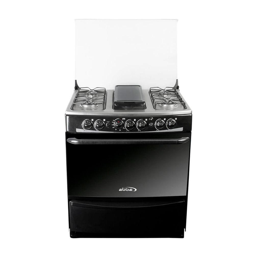 Estufa de Piso Abba Master Chef Gas Propano 6 Puestos Negro RG8024 N