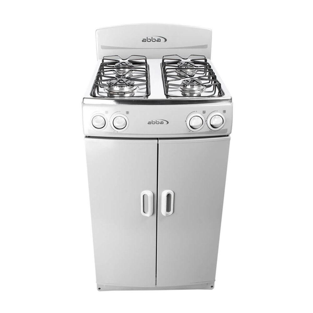 Estufa de Piso Abba con gabinete Gas Natural Gris AB1005N G